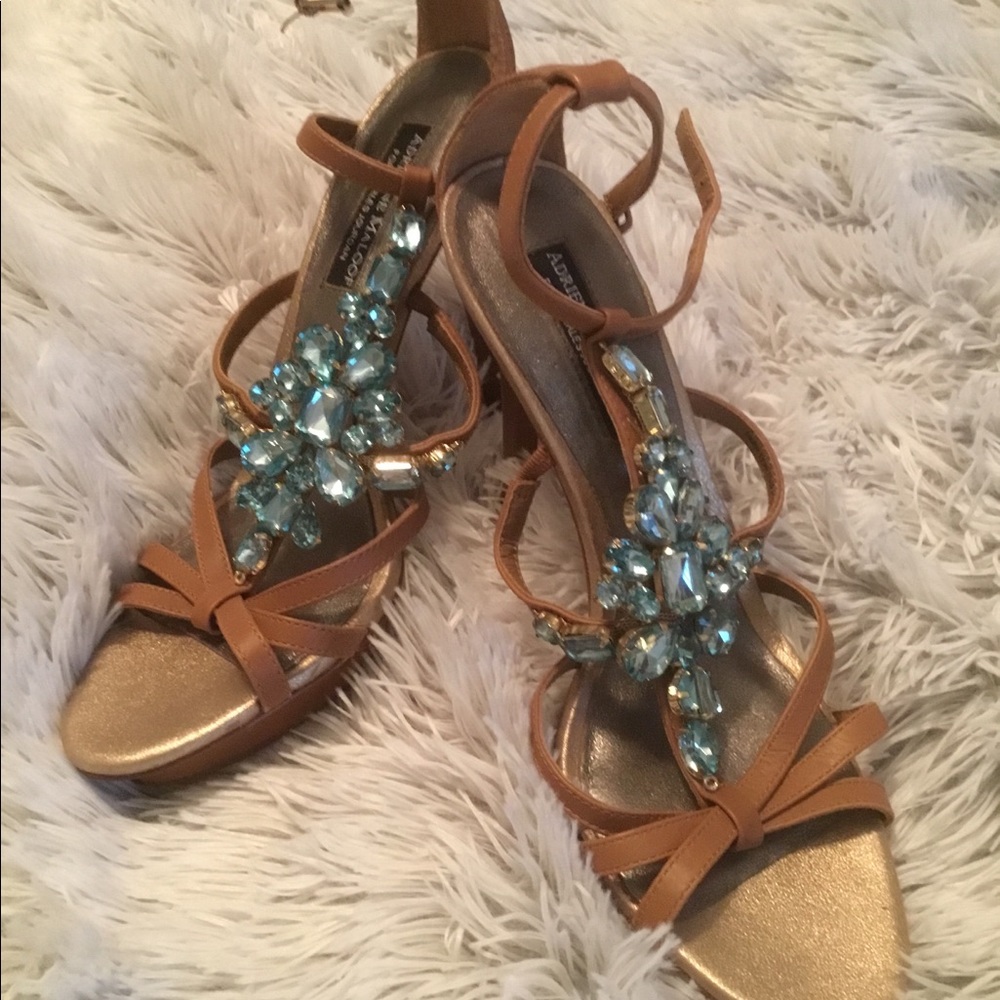 Adrienne Maloof Jeweled Heels